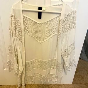 White eyelet coverup